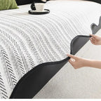 Aurivelle Herringbone Sofa Cover with Scalloped Edge Trim