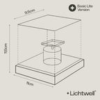 LED Table Lamp with Water Wave Effect
