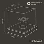 LED Table Lamp with Water Wave Effect