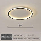 Scandinavian LED ceiling light for warm, glare-free living light