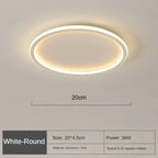 Scandinavian LED ceiling light for warm, glare-free living light