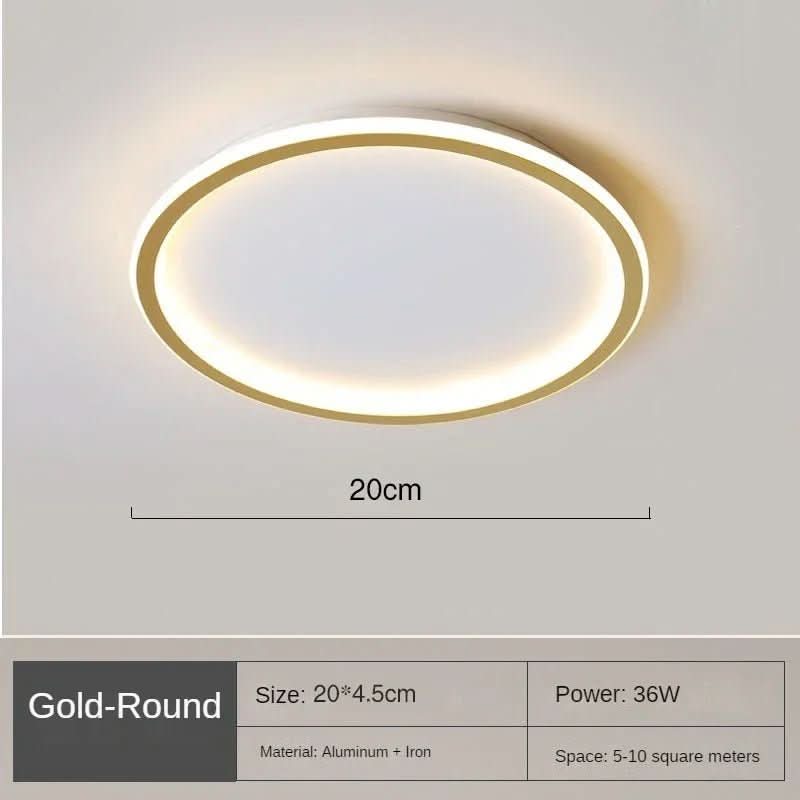 Scandinavian LED ceiling light for warm, glare-free living light