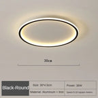 Scandinavian LED ceiling light with warm, glare-free light
