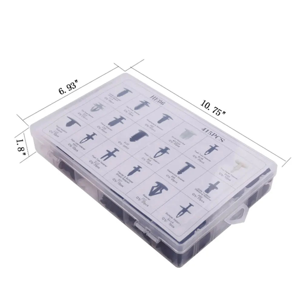 Auto mounting kit with clips & tools for repairs