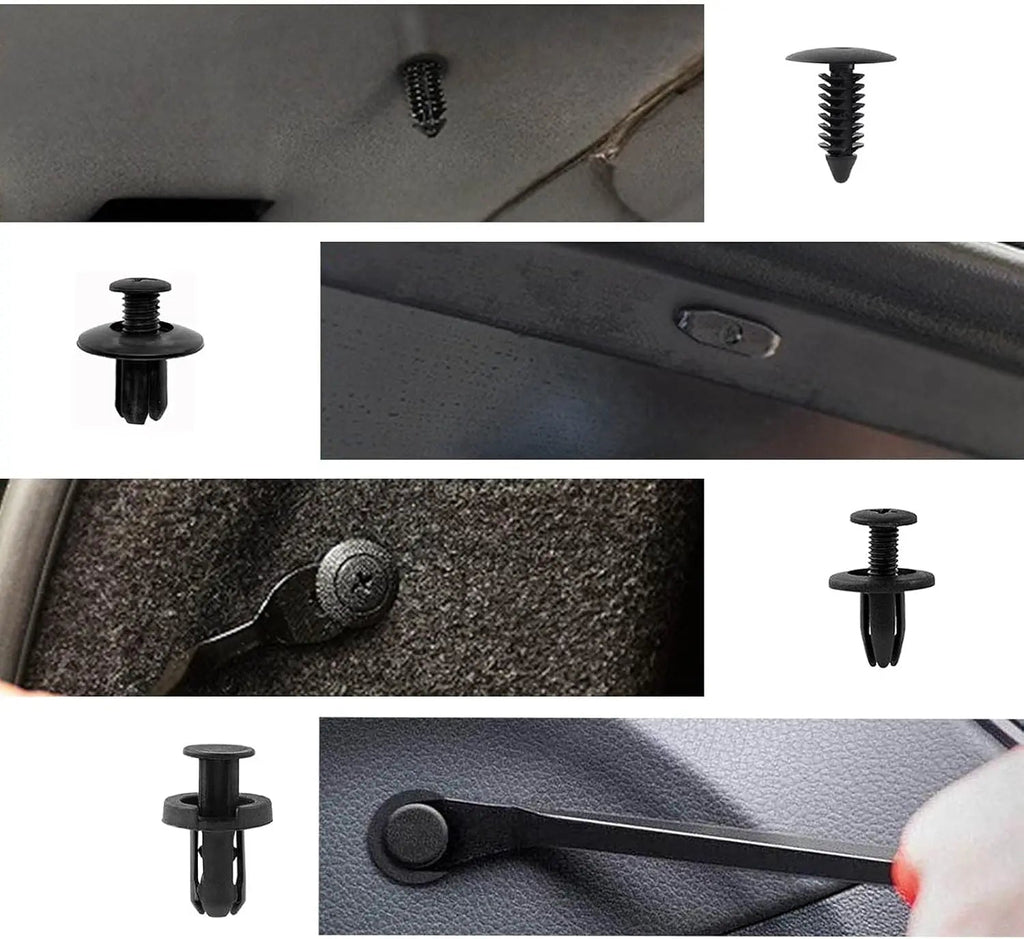 Auto mounting kit with clips & tools for repairs