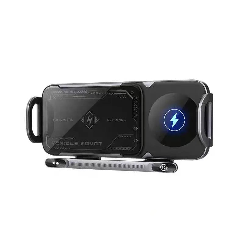 Car device holder with charging function – Automatic grip & wireless charging