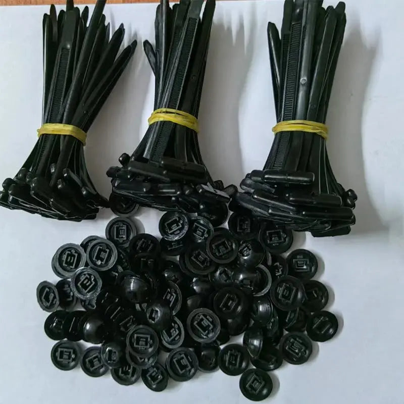 Auto cable tie buckles – Tool-free attachment