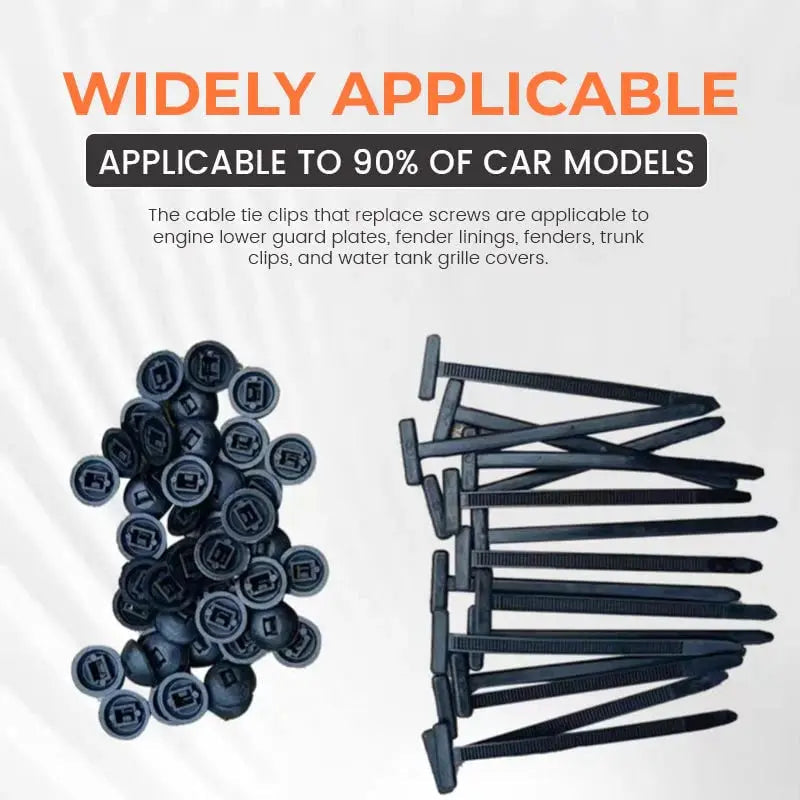 Auto cable tie buckles – Tool-free attachment