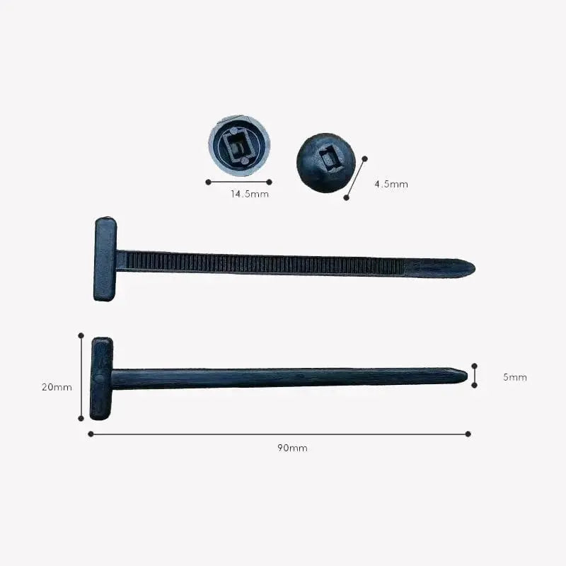 Auto cable tie buckles – Tool-free attachment
