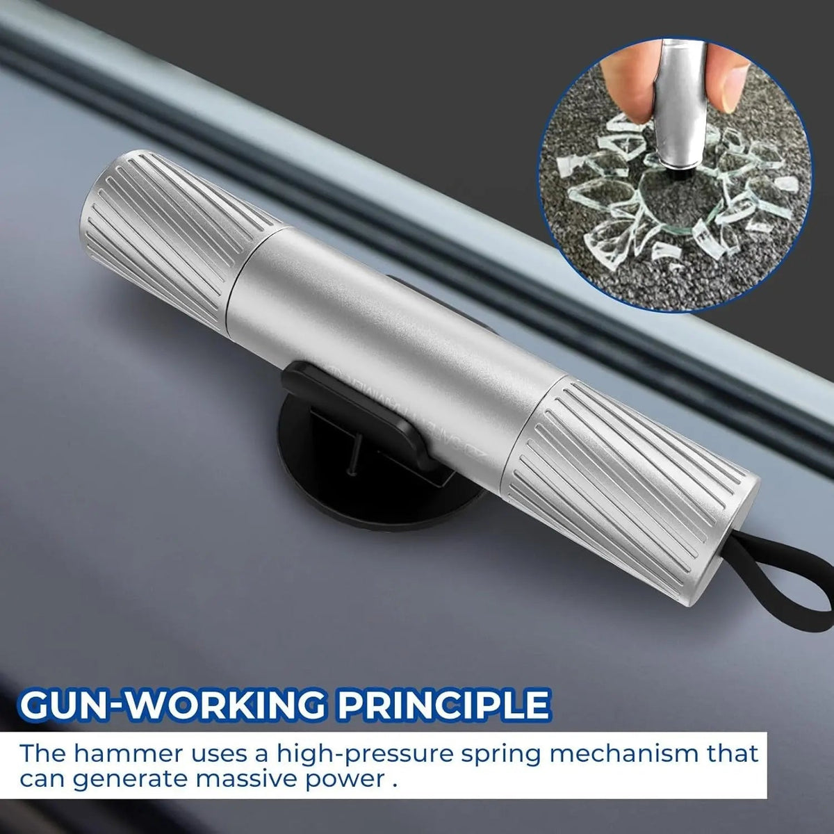 Auto emergency hammer with glass breaker – Reliable & life-saving in an emergency