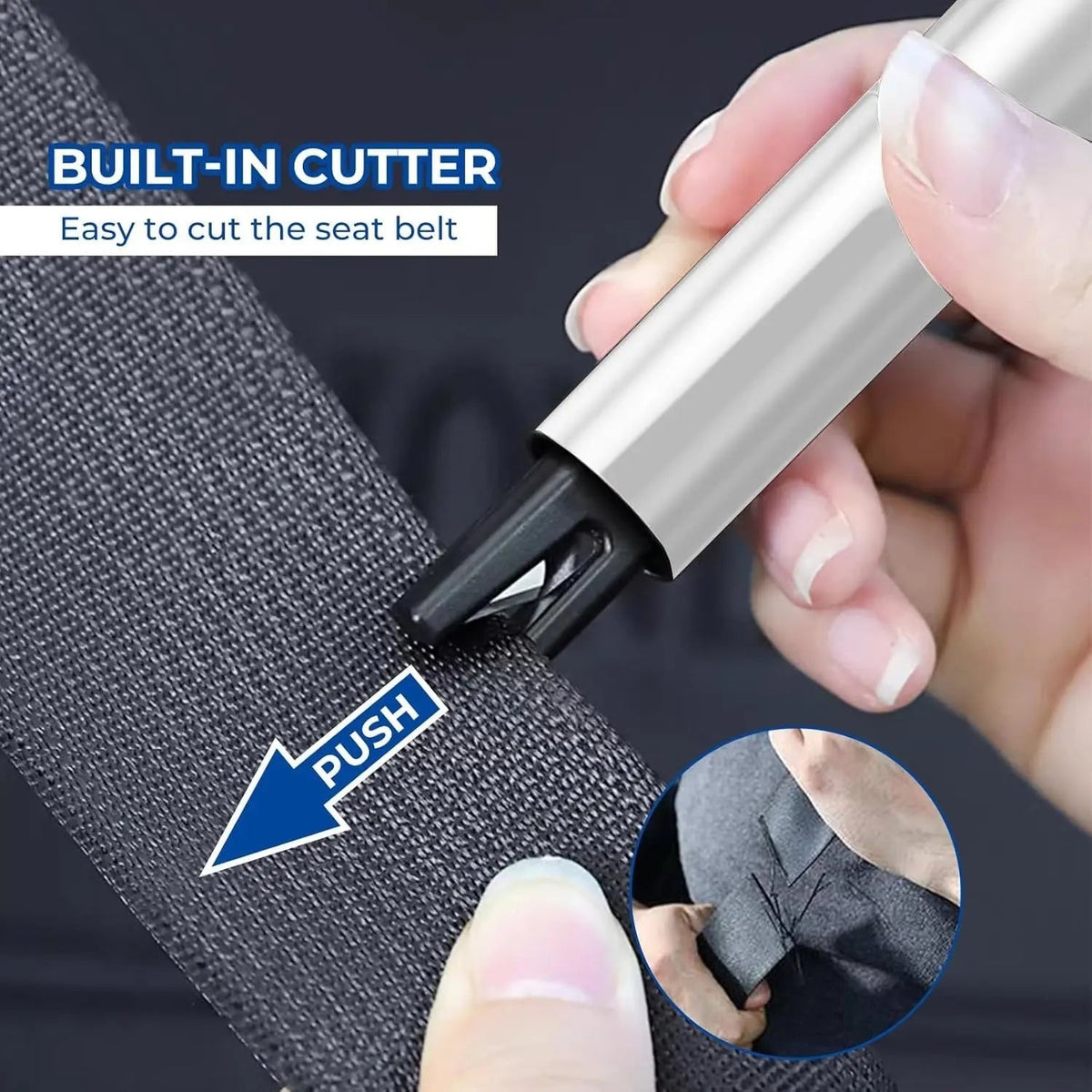 Auto emergency hammer with glass breaker – Reliable & life-saving in an emergency