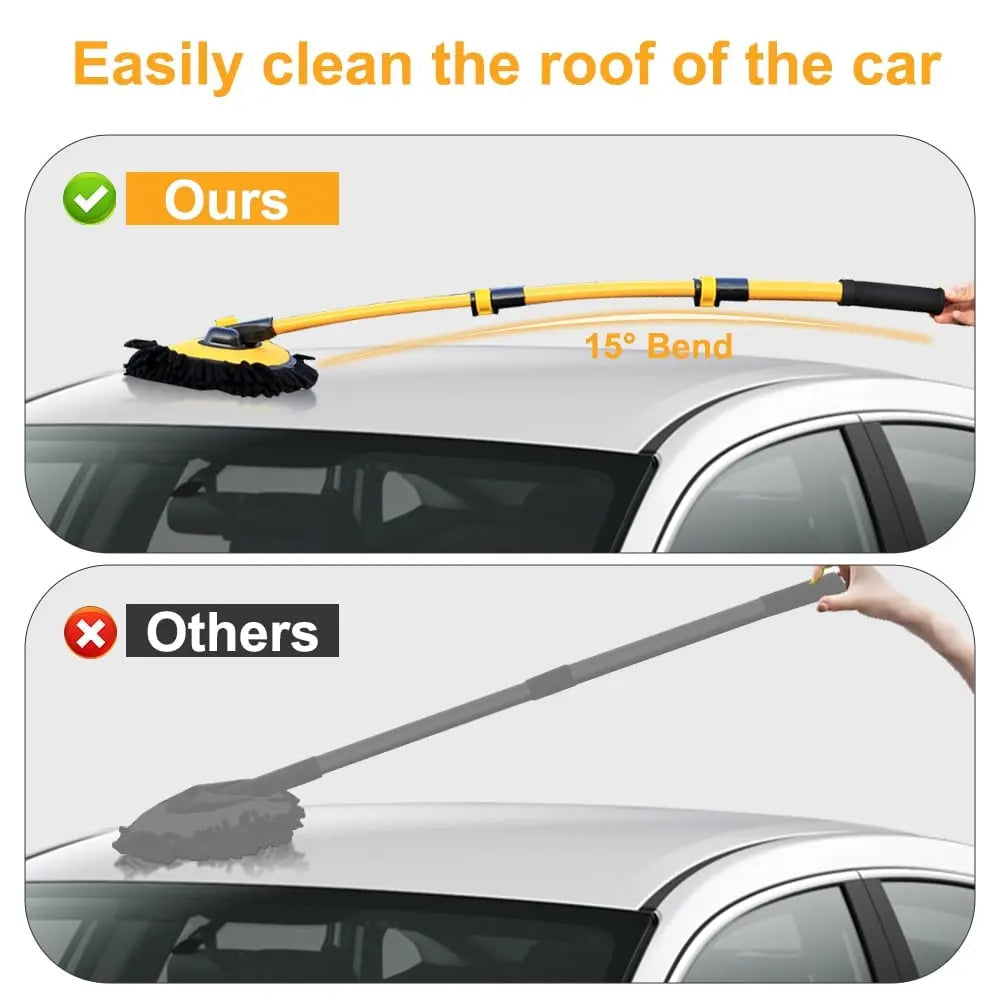 Auto Cleaning Brush - For hard-to-reach areas and streak-free cleaning
