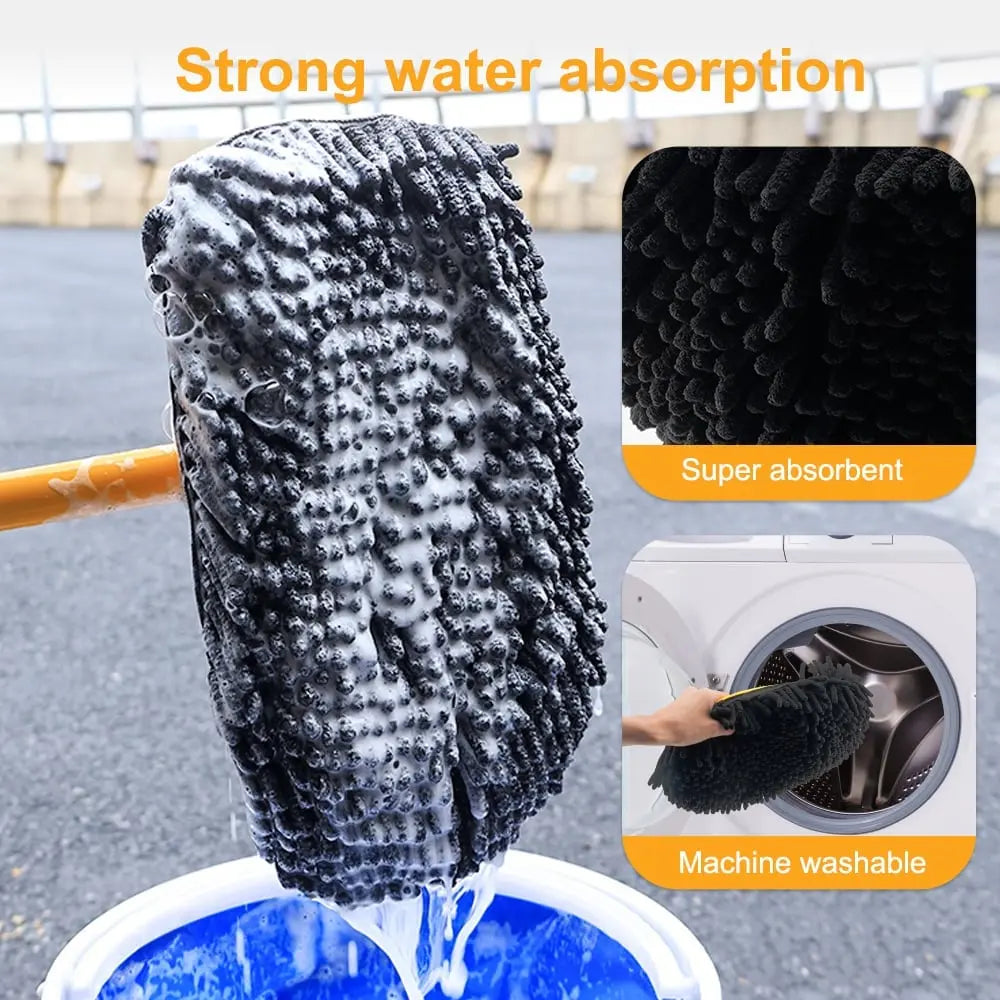 Auto Cleaning Brush - For hard-to-reach areas and streak-free cleaning
