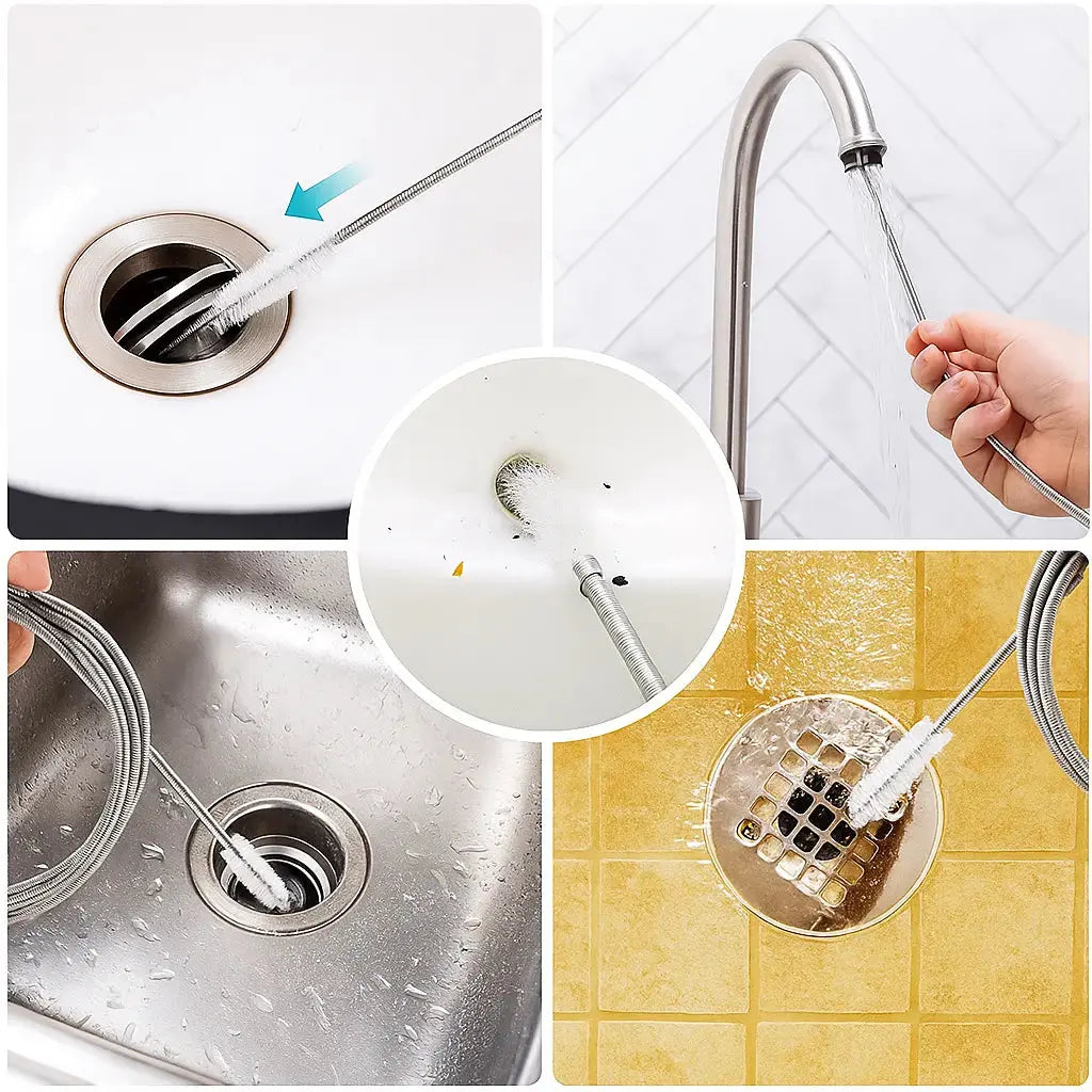 Car Groove and Drain Cleaner – With Flexible Brush & Strong Grip