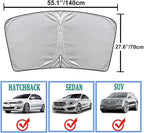 Car sun shades for windshields – UV-reflecting heat shielding for SUVs and cars