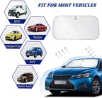 Car sun shades for windshields – UV-reflecting heat shielding for SUVs and cars