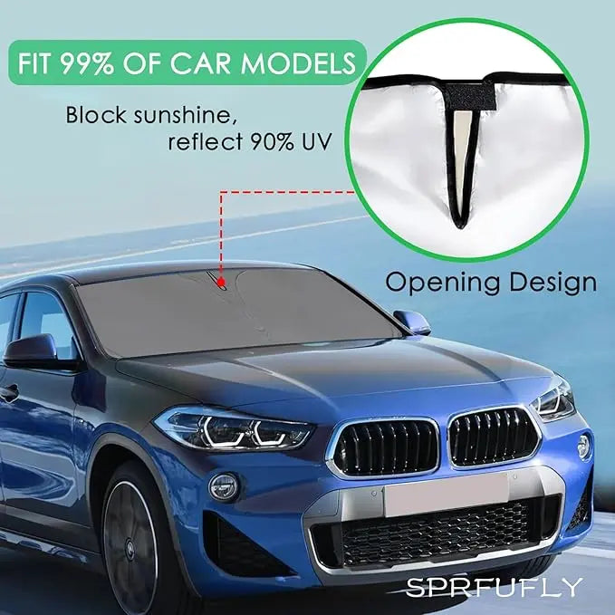 Car sun shades for windshields – UV-reflecting heat shielding for SUVs and cars