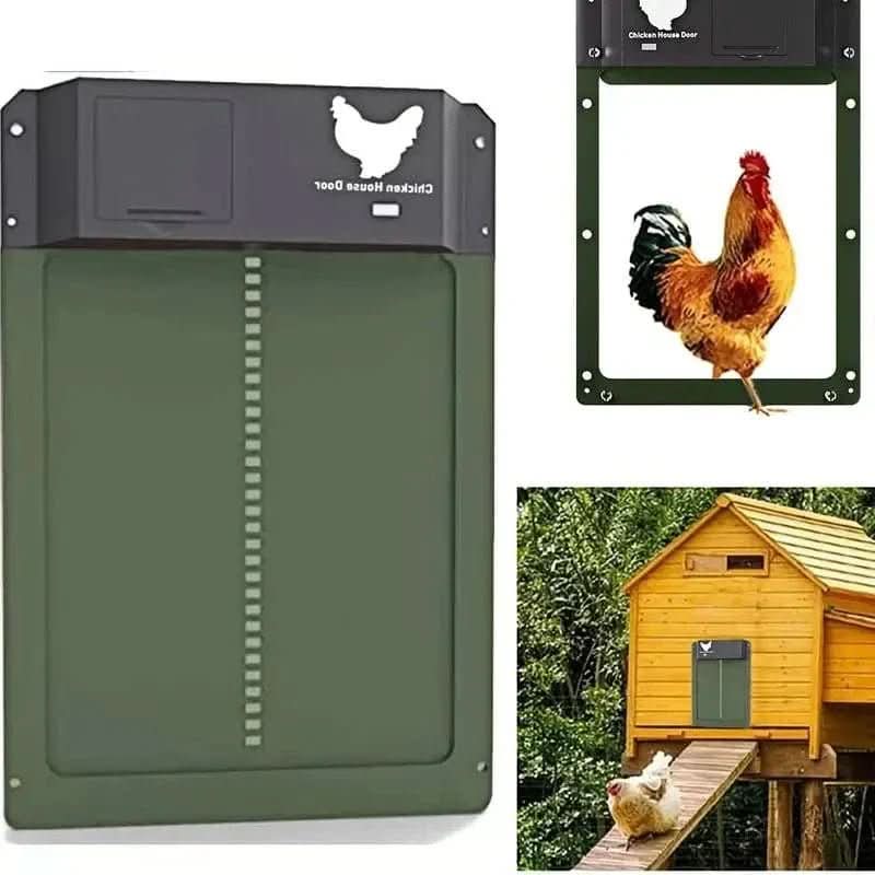 Automatic Chicken Coop Door with Light Sensor & Weather Protection