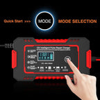 12V 6A Smart Car Battery Charger | Pulse Repair, LCD Display & Fast Charging for AGM, Gel & Lead-Acid Batteries