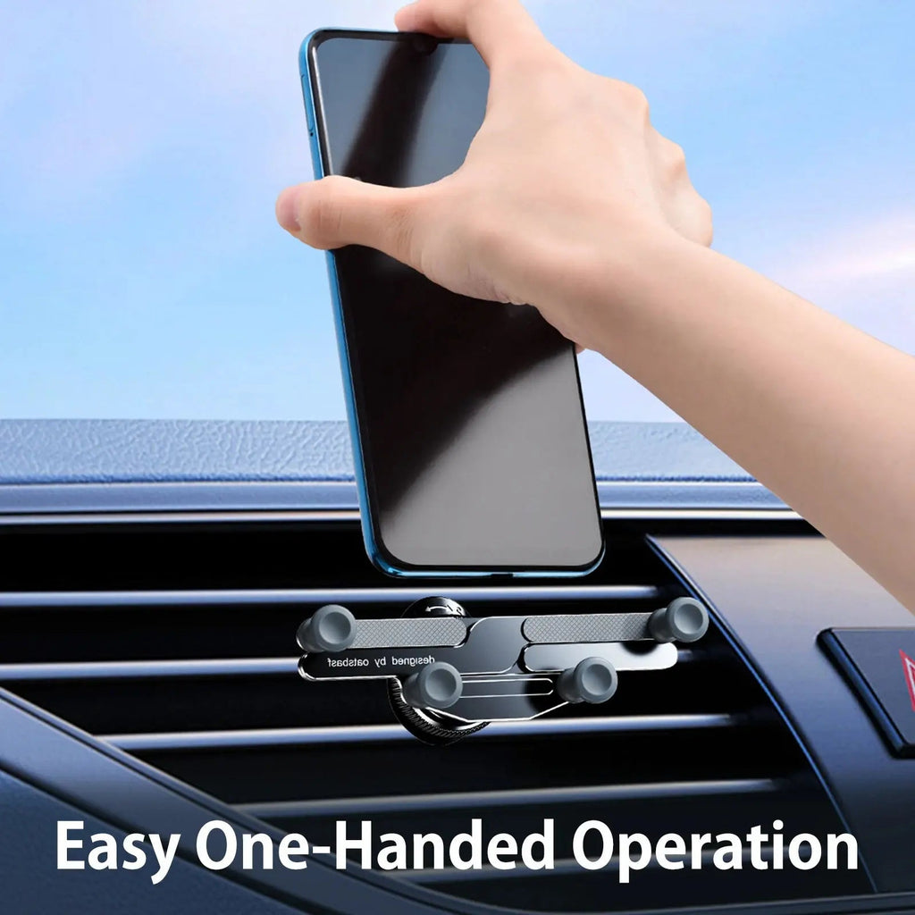 Car mount with flexible grip for safe driving