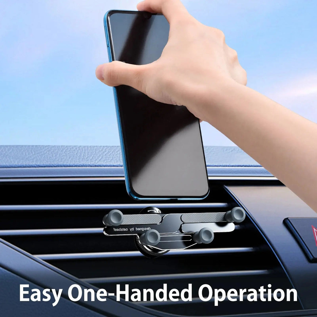 Car mount with flexible grip for safe driving