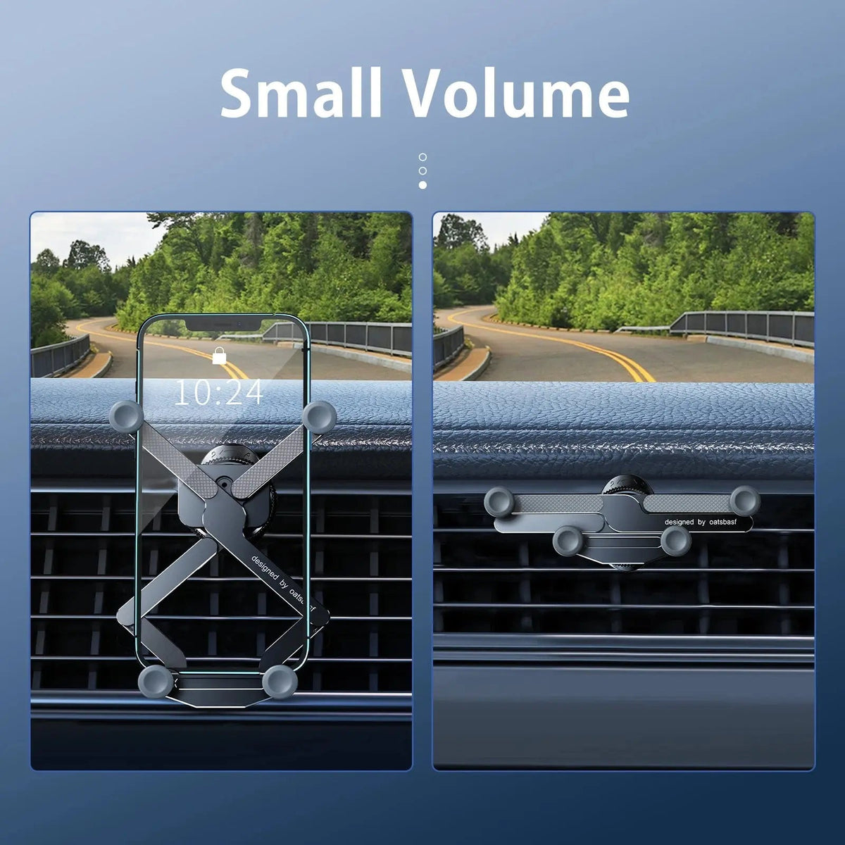 Car mount with flexible grip for safe driving