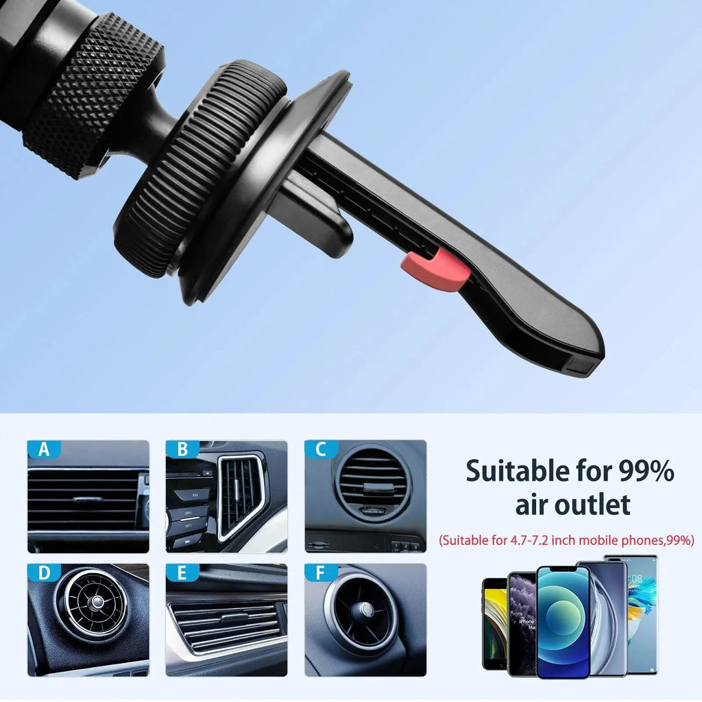 Car mount with flexible grip for safe driving