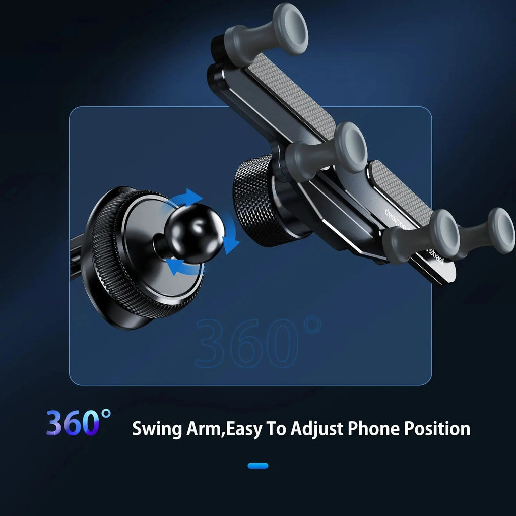Car mount with flexible grip for safe driving
