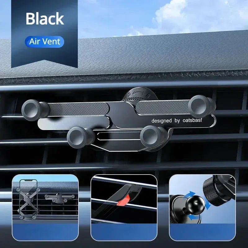 Car mount with flexible grip for safe driving