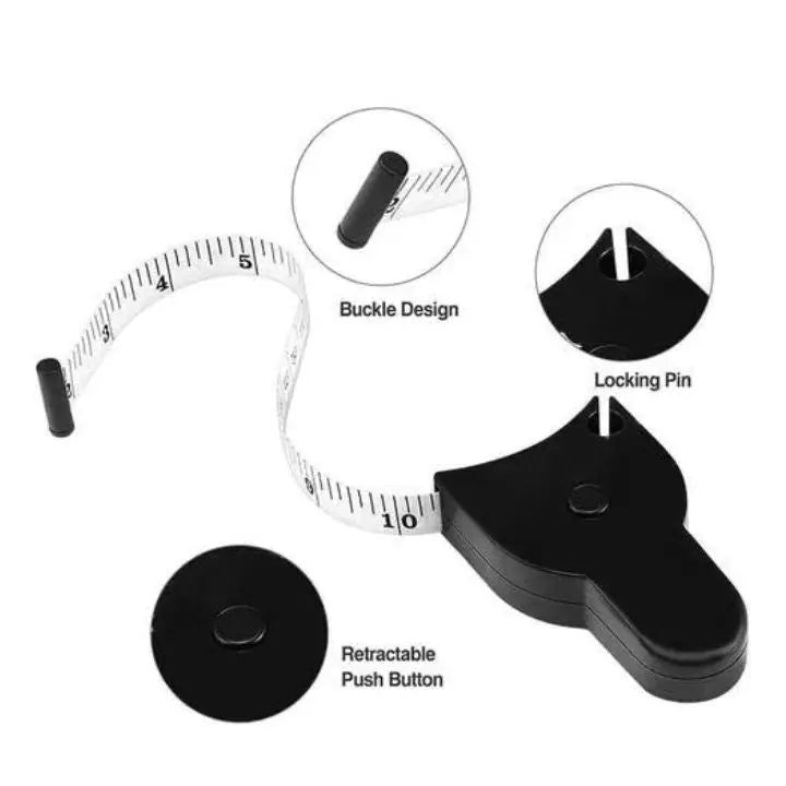 Automatically Retractable Measuring Tape – One-Handed Body Measurement & Precise