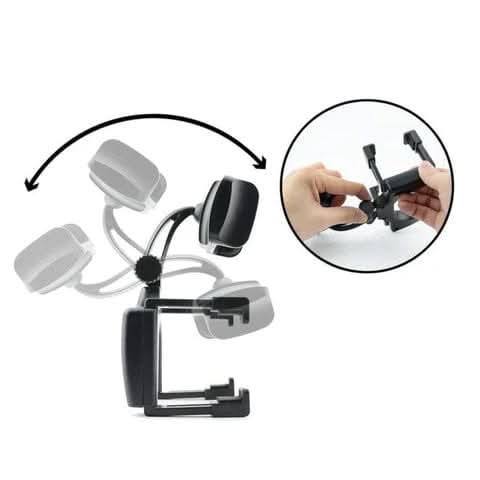 Rear-view mirror mobile phone holder for safe driving
