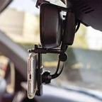 Rear-view mirror mobile phone holder for safe driving