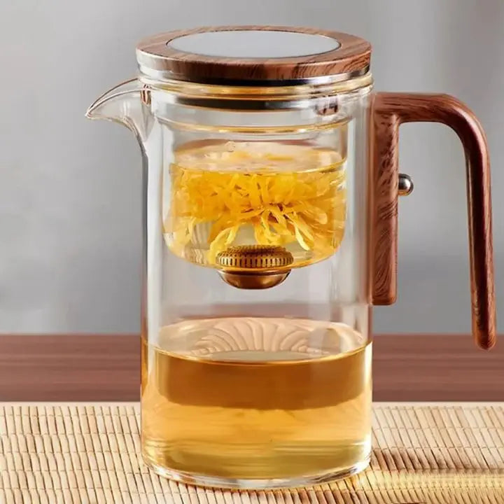 Automatic Glass Teapot – Drip-Free for Perfect Tea
