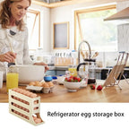 Automatic Egg Holder with Rolling Function – 4-Tier Egg Organizer for Refrigerator & Kitchen