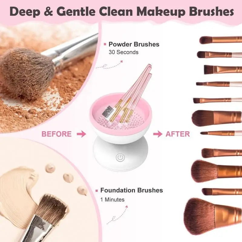 Automatic Makeup Brush Cleaner — USB-powered Deep Cleaning Device