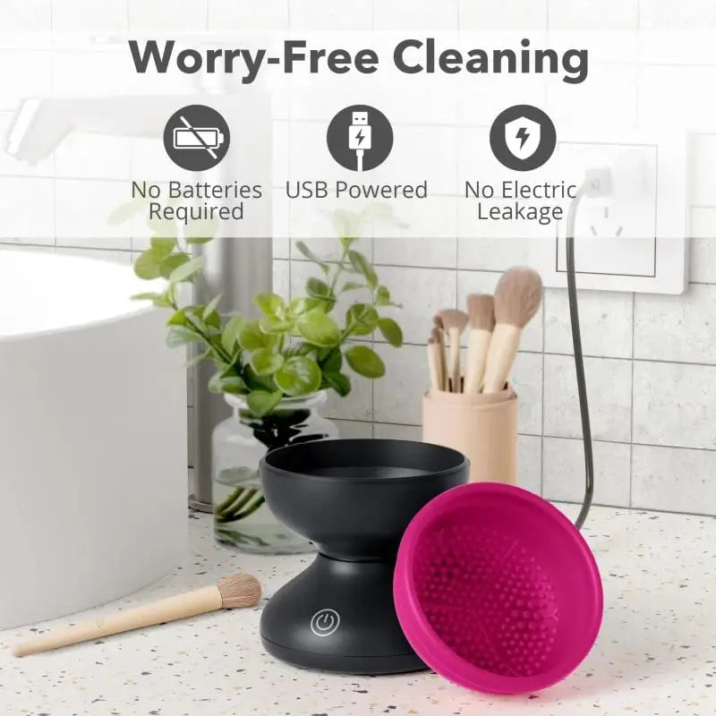 Automatic Makeup Brush Cleaner — USB-powered Deep Cleaning Device