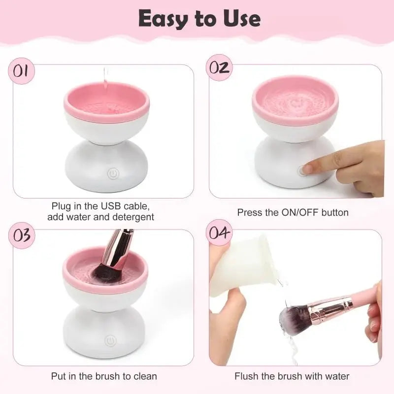 Automatic Makeup Brush Cleaner — USB-powered Deep Cleaning Device