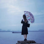 Automatic Umbrella – Vintage Design with Stained Glass and Wind PRedection