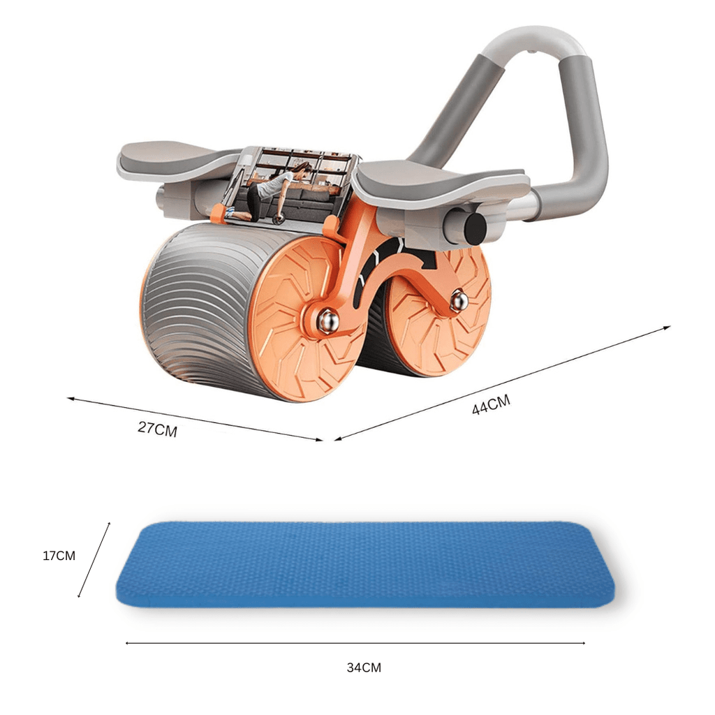 Advanced ab roller for intensive core training