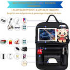 Seatback Organizer with Folding Table Tray
