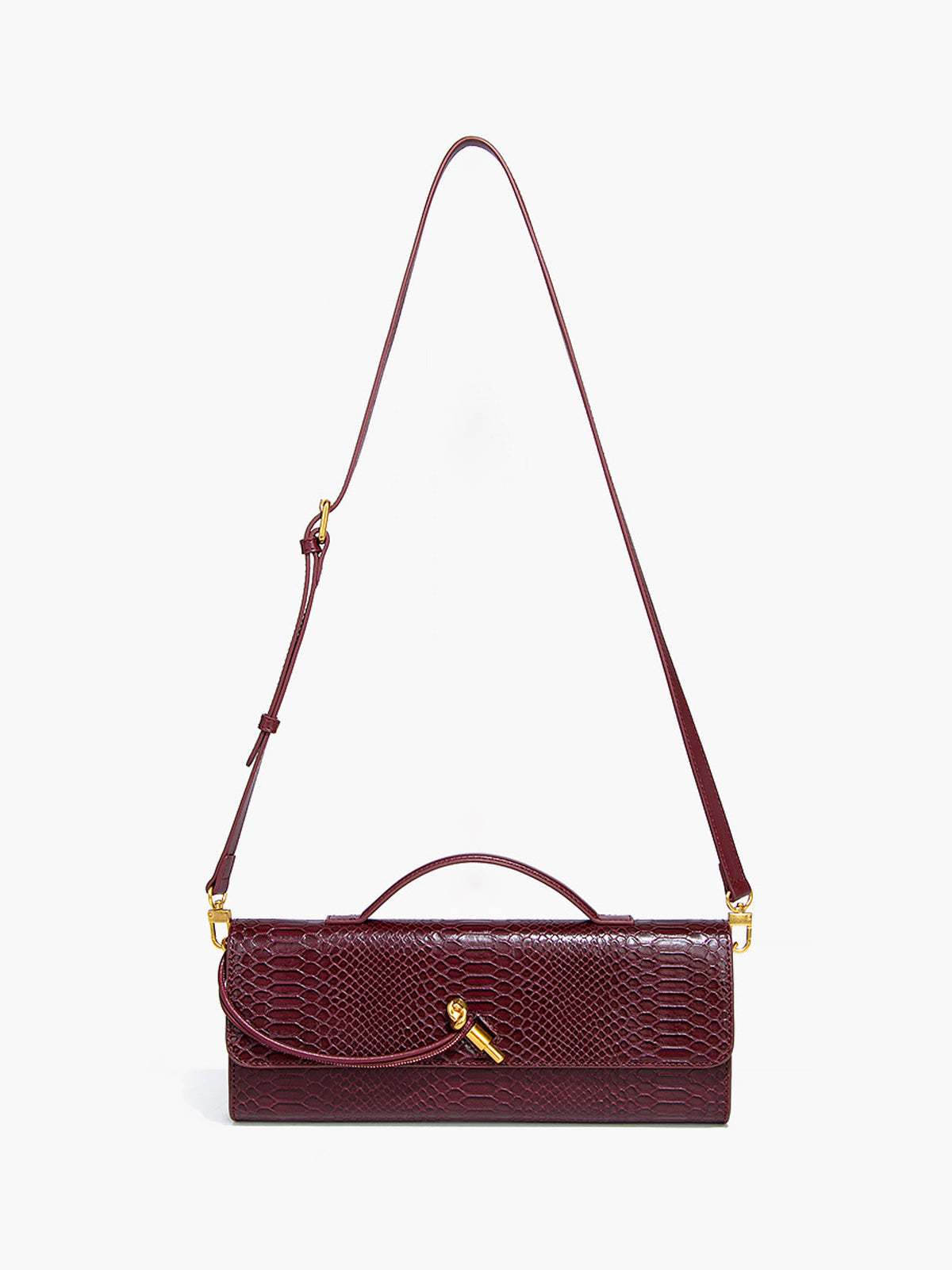 Ladies Shoulder Bag Black One Size Polyurethane