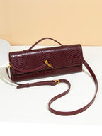 Ladies Shoulder Bag Black One Size Polyurethane