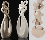 Eternal Embrace | Abstract Figurine | Timeless Love | Unique Gift