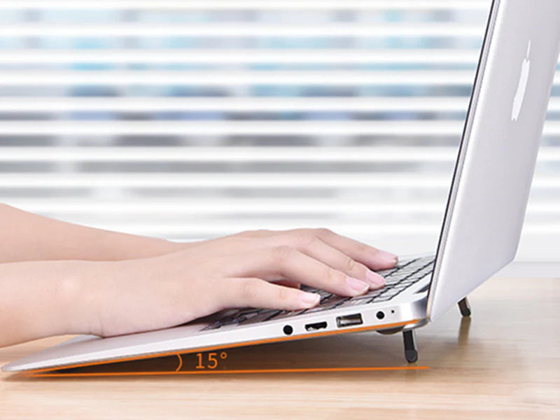 Portable Aluminum Laptop Stand, with Adjustable & Ergonomic Design, for Home, Office, Study & More