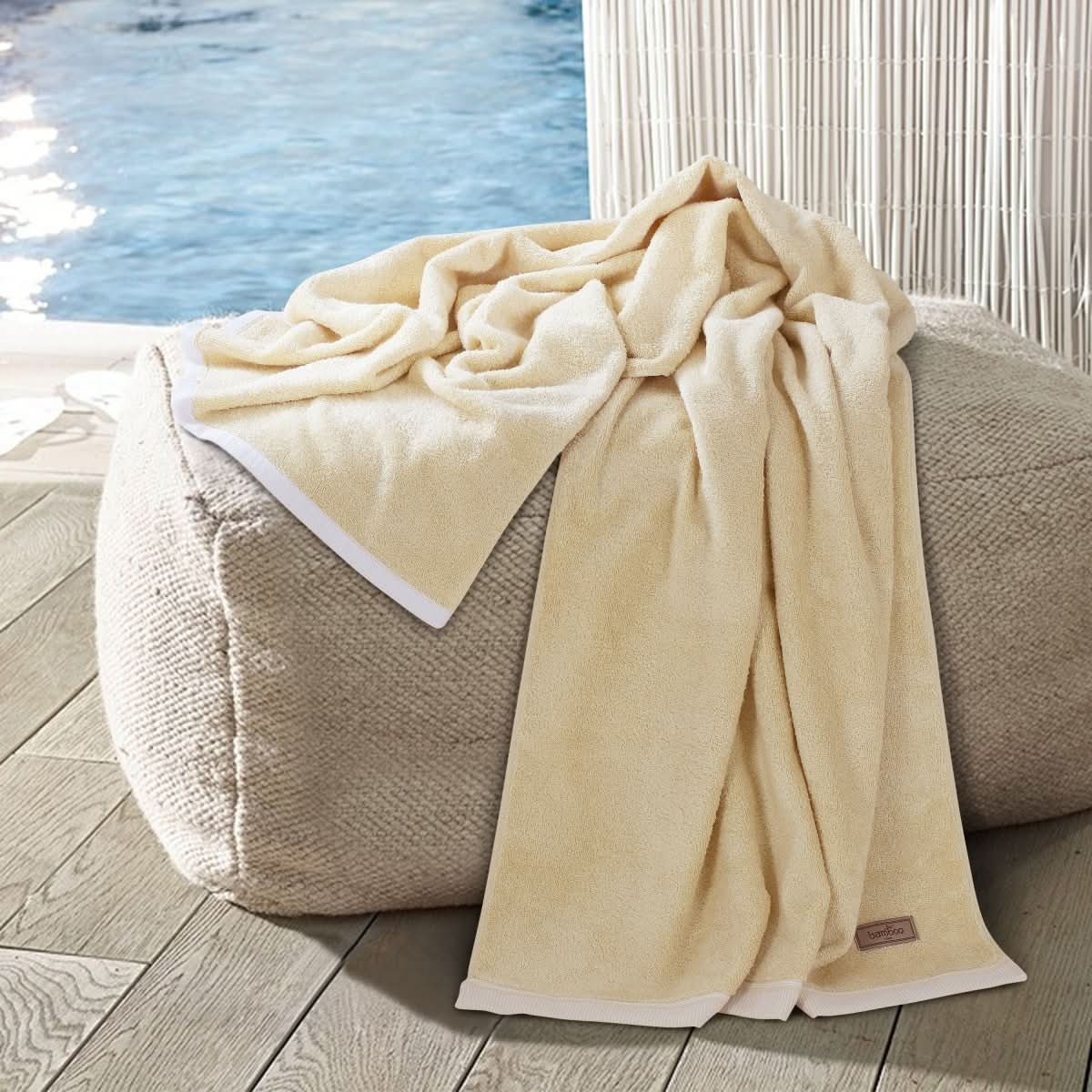 Neravia Bamboo Essence Towel | Soft, Highly Absorbent & Antibacterial | Premium Bamboo Fiber | Sustainable Spa Towel