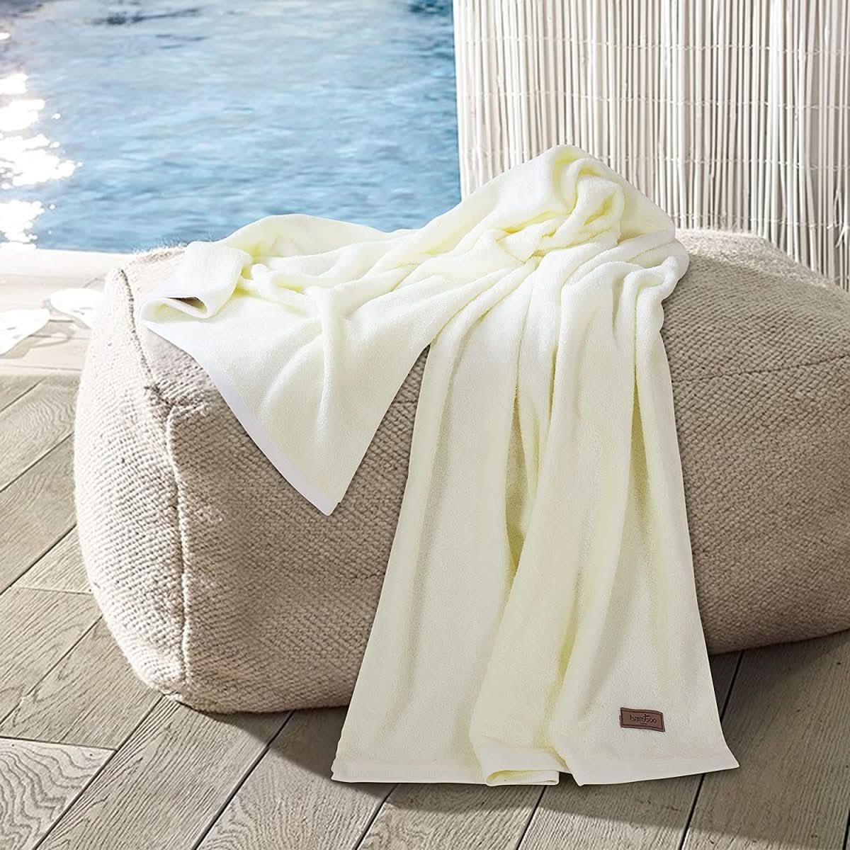 Neravia Bamboo Essence Towel | Soft, Highly Absorbent & Antibacterial | Premium Bamboo Fiber | Sustainable Spa Towel