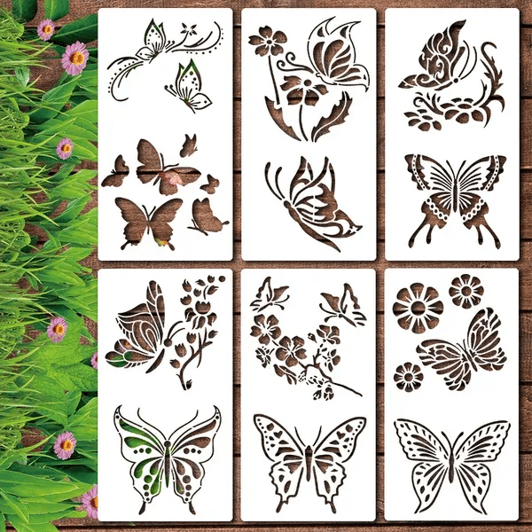 DIY Decoration - Garden Fence Large Flower Drawing Templates
