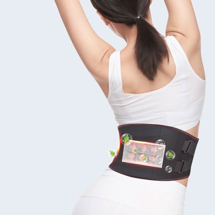 Ergonomic back massager with infrared heat & vibration massage