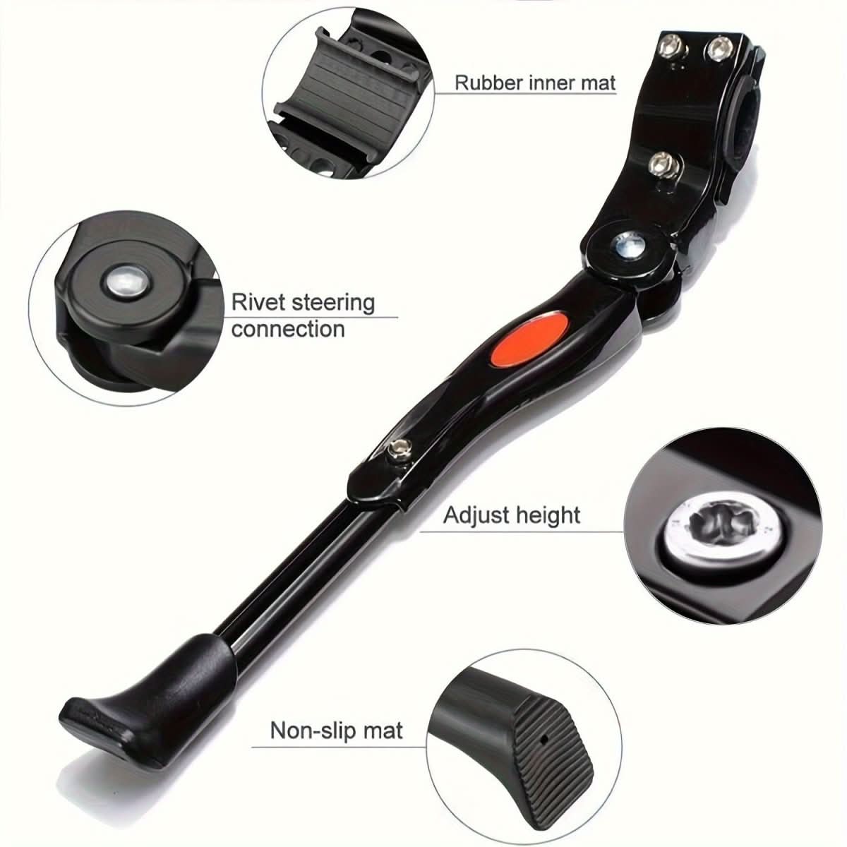 Adjustable bike stand for stable parking