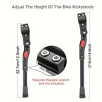 Adjustable bike stand for stable parking